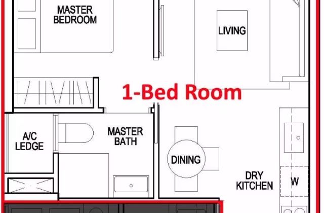 House Rent • Rochor •  North Park Residences • S$3200 • Apartment • 531ft² / 49m²