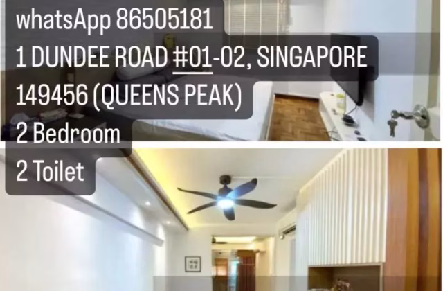 House Rent • Choa Chu Kang •  Queens Peak • S$3000 • Condo • 775ft² / 71m²