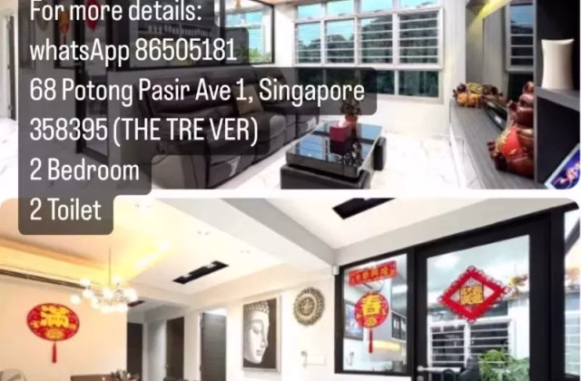House Rent • Marine Parade •  The Tre Ver • S$3000 • Condo • 789ft² / 73m²