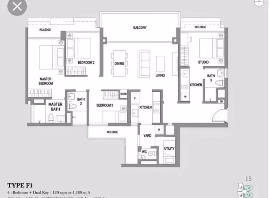 Room Rent • Bishan •  The Topiary • S$2300 • Condo • Master Room Photo