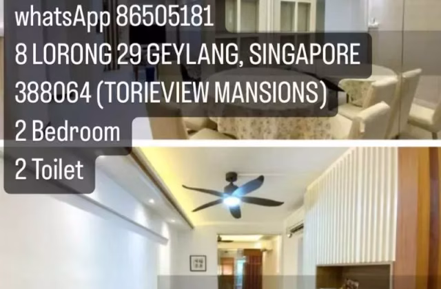 House Rent • Outram •  Torieview Mansions • S$3000 • Condo • 776ft² / 72m²