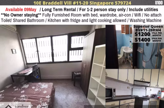 Room Rent • Marine Parade •  Braddell View • S$1200 • Condo • Maid Room