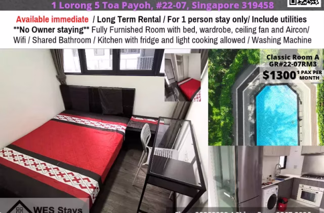 Room Rent • Marine Parade •  Gem Residences • S$1250 • Condo • Common Room