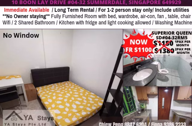 Room Rent • Lim Chu Kang •  Summerdale • S$1100 • Condo • Master Room