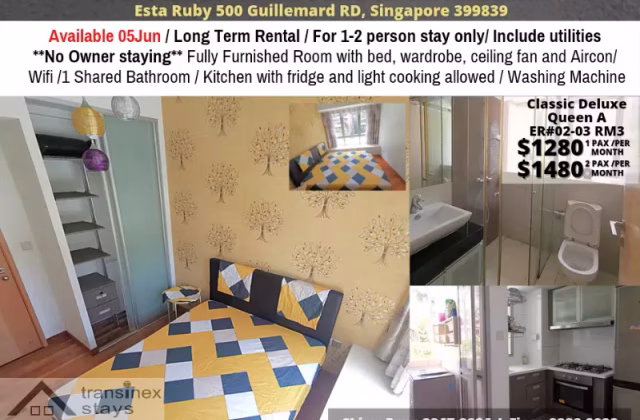 Room Rent • Outram •  Esta Ruby • S$1280 • Apartment • Common Room