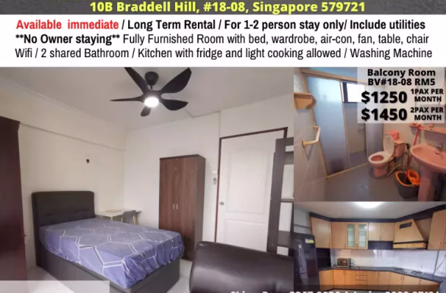 Room Rent • Marine Parade •  Braddell View • S$1250 • Apartment • Common Room