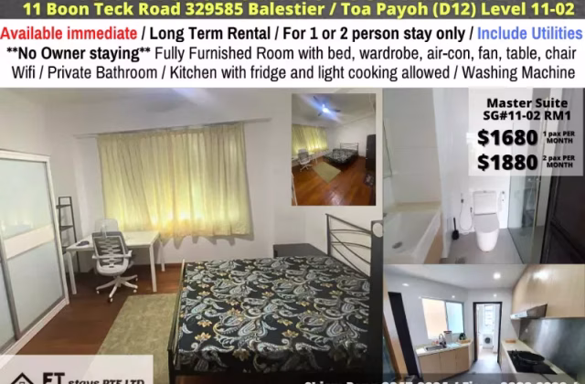 Room Rent • Newton •  Summer Green • S$1680 • Apartment • Master Room