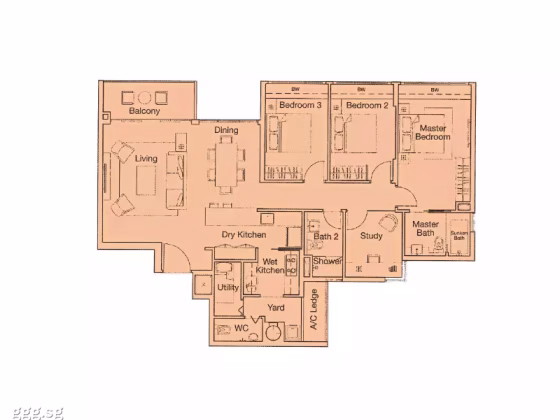 House Rent • Ang Mo Kio •  Ferraria Park Condominium • S$4500 • Condo • 1356ft² / 125m² Photo