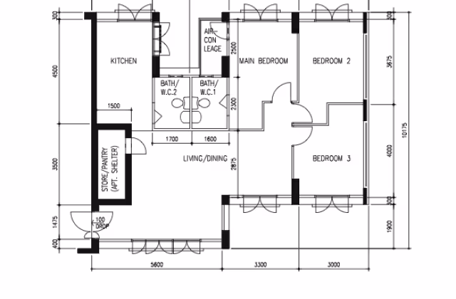 House Sale • Hougang • 405 Admiralty Link • S$528000 • 3-Room (2 BR) • 969ft² / 90m²