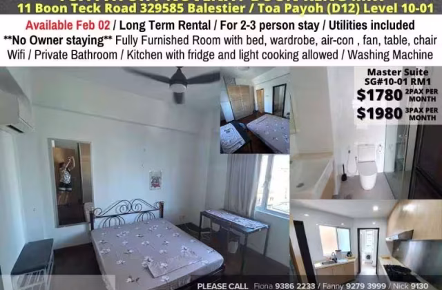 Room Rent • Newton •  Summer Green • S$1780 • Apartment • Master Room
