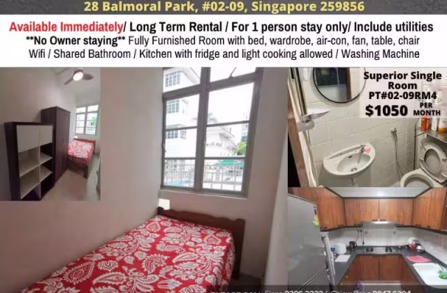 Room Rent • Woodlands •  Pinetree Condo • S$1050 • Condo • Common Room