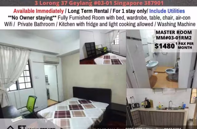 Room Rent • Outram •  Moro Mansion • S$1480 • Apartment • Common Room