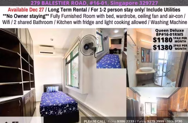 Room Rent • Newton •  Balestier Point • S$1180 • Apartment • Common Room