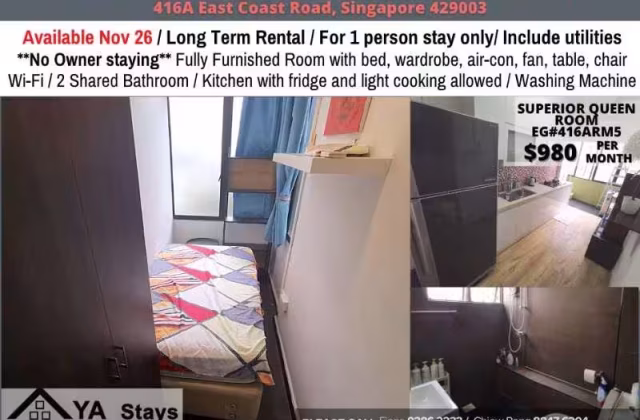 Room Rent • Bukit Timah •  77 @ East Coast • S$980 • Apartment • Common Room